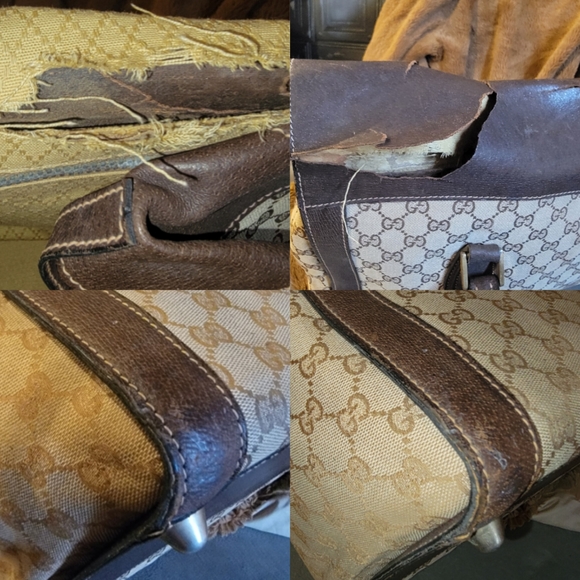 Gucci GG Boston weekender LARGE  Carryall travel luggage Vintage Authentic Rare - Picture 11 of 14